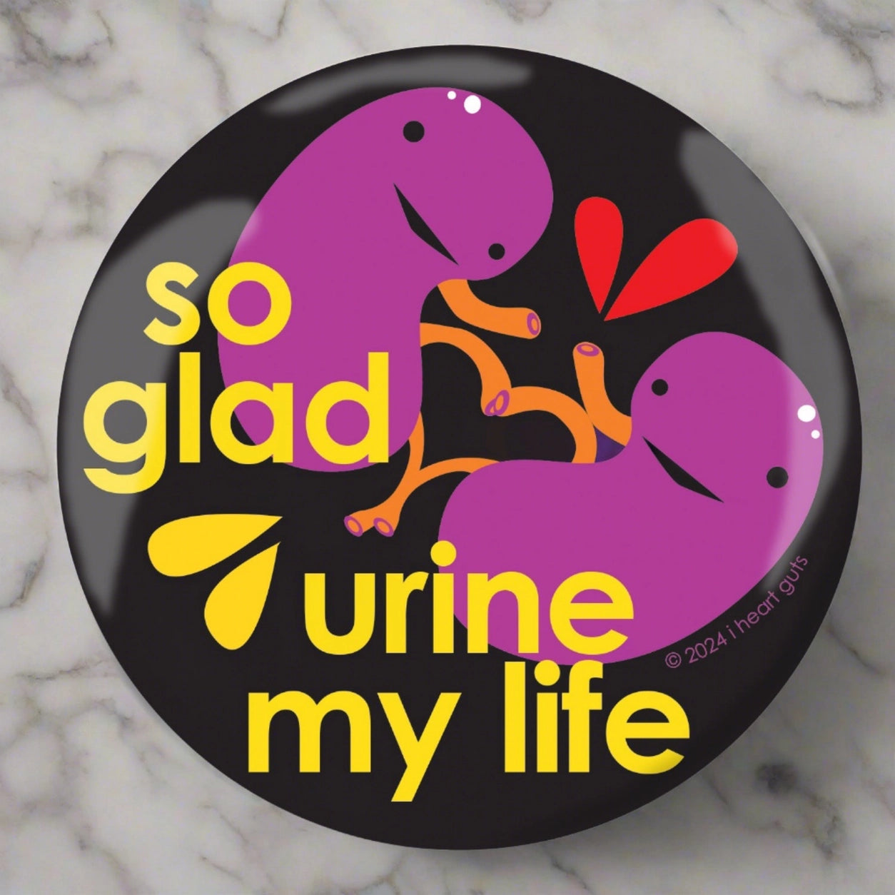 Magneet Nier - Glad Urine My Life